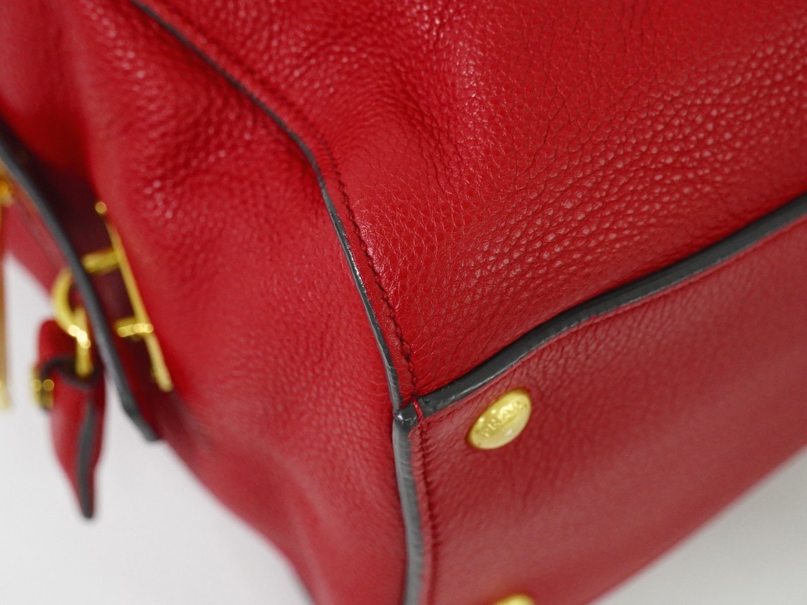 Prada Prada Galleria Double Zip Tote Leather Size ONE SIZE - 8 Thumbnail