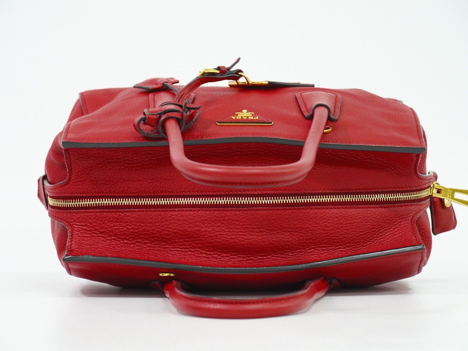 Prada Prada Galleria Double Zip Tote Leather Size ONE SIZE - 12 Thumbnail