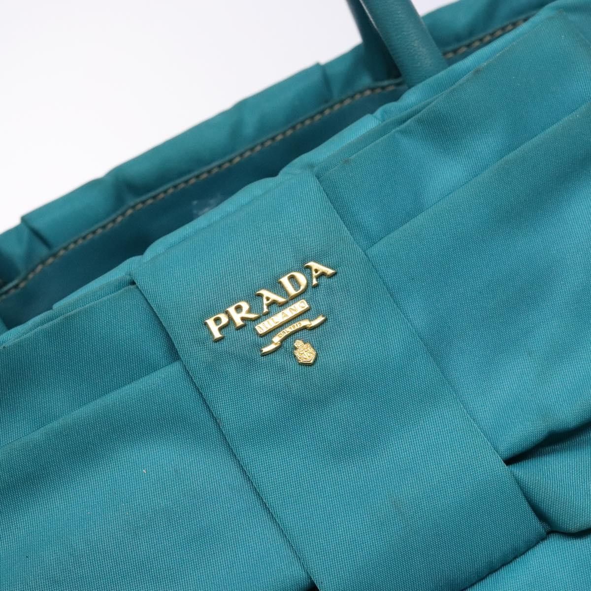 Prada Prada Logo Bow Tote Tessuto with Leather Size ONE SIZE - 19 Thumbnail