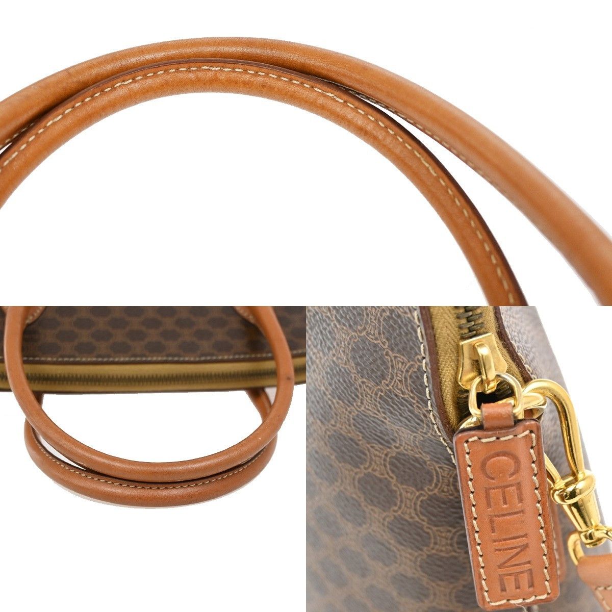 Celine Celine Vintage Macadam Shoulder Bag Canvas Size ONE SIZE - 8 Thumbnail