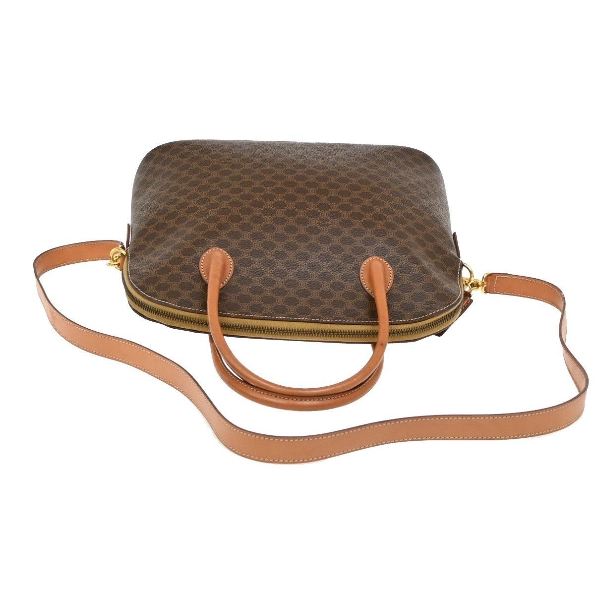 Celine Celine Vintage Macadam Shoulder Bag Canvas Size ONE SIZE - 10 Thumbnail