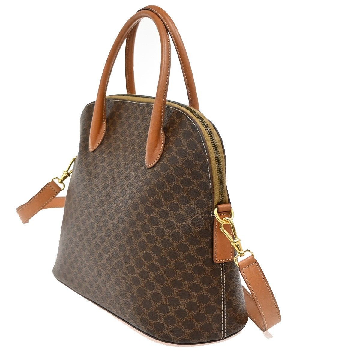 Celine Celine Vintage Macadam Shoulder Bag Canvas Size ONE SIZE - 3 Thumbnail
