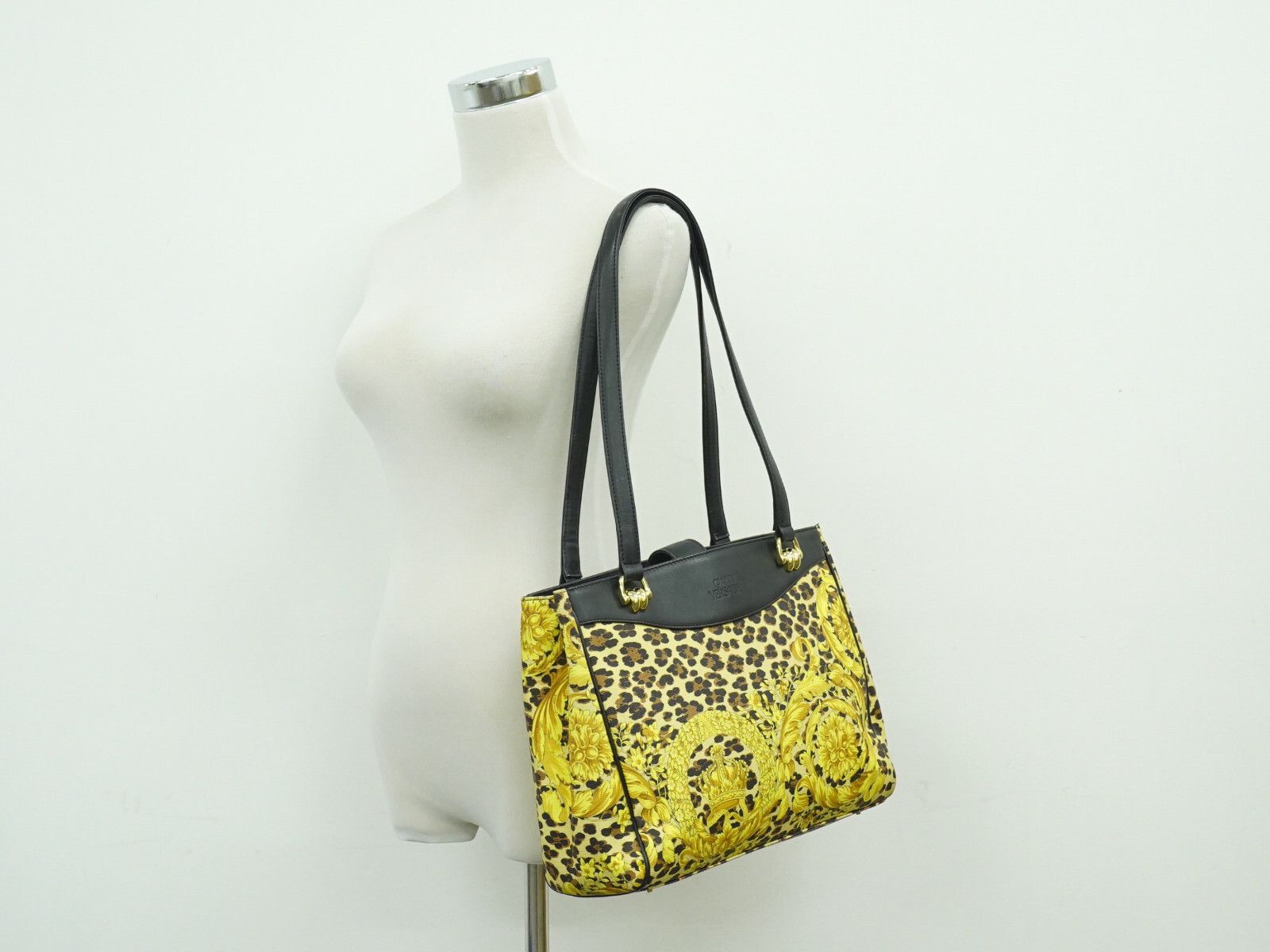 Versace Versace Animal print Tote bag Leopard PVC Size ONE SIZE - 9 Thumbnail