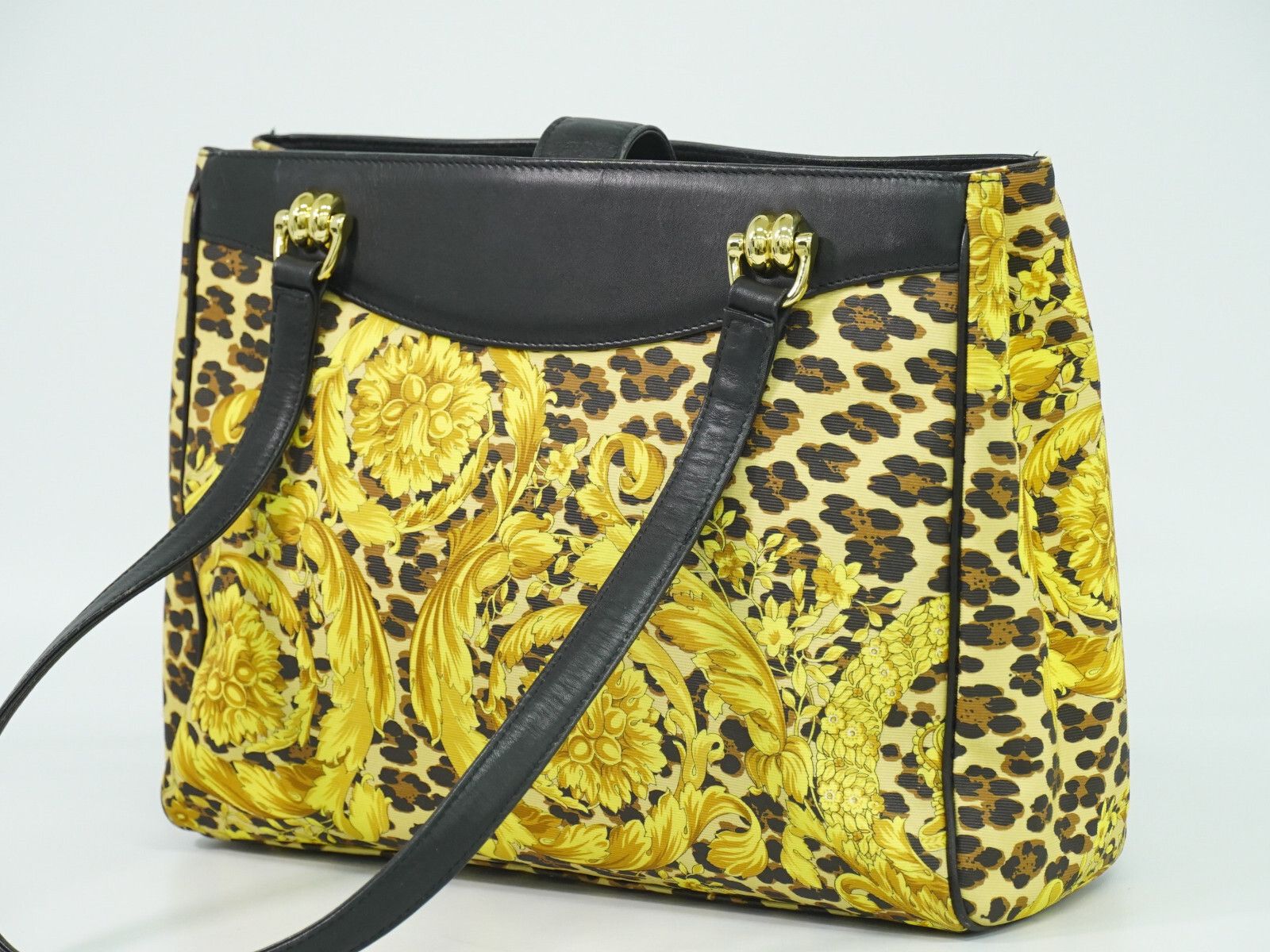 Versace Versace Animal print Tote bag Leopard PVC Size ONE SIZE - 2 Thumbnail