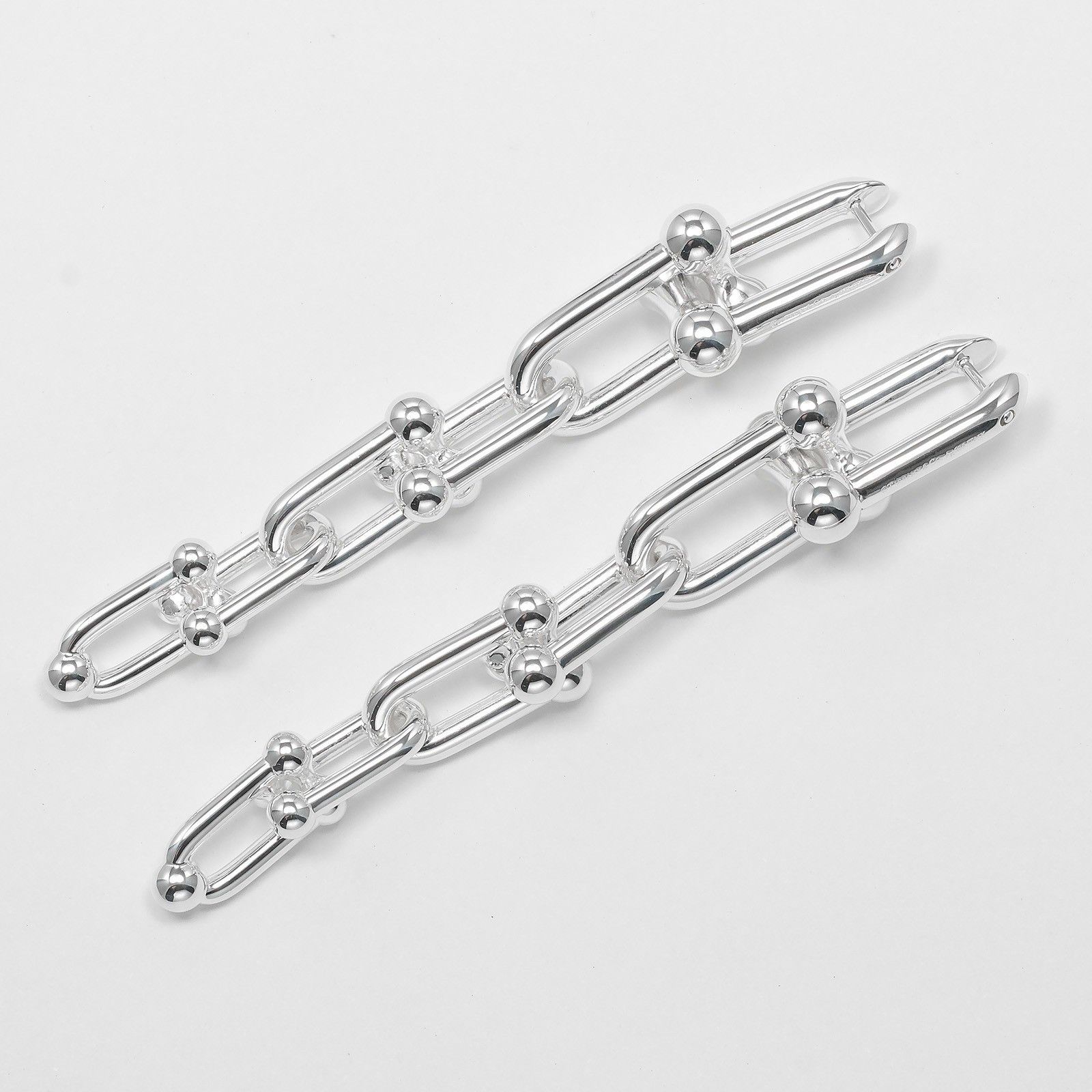 Tiffany & Co. Tiffany & Co. HardWear Graduated Link Earrings Sterling Silver Size ONE SIZE - 5 Thumbnail