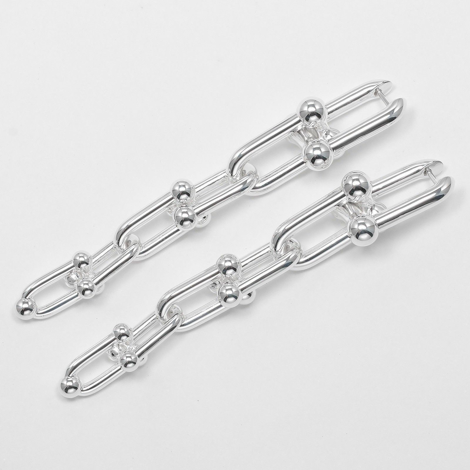 Tiffany & Co. Tiffany & Co. HardWear Graduated Link Earrings Sterling Silver Size ONE SIZE - 7 Thumbnail