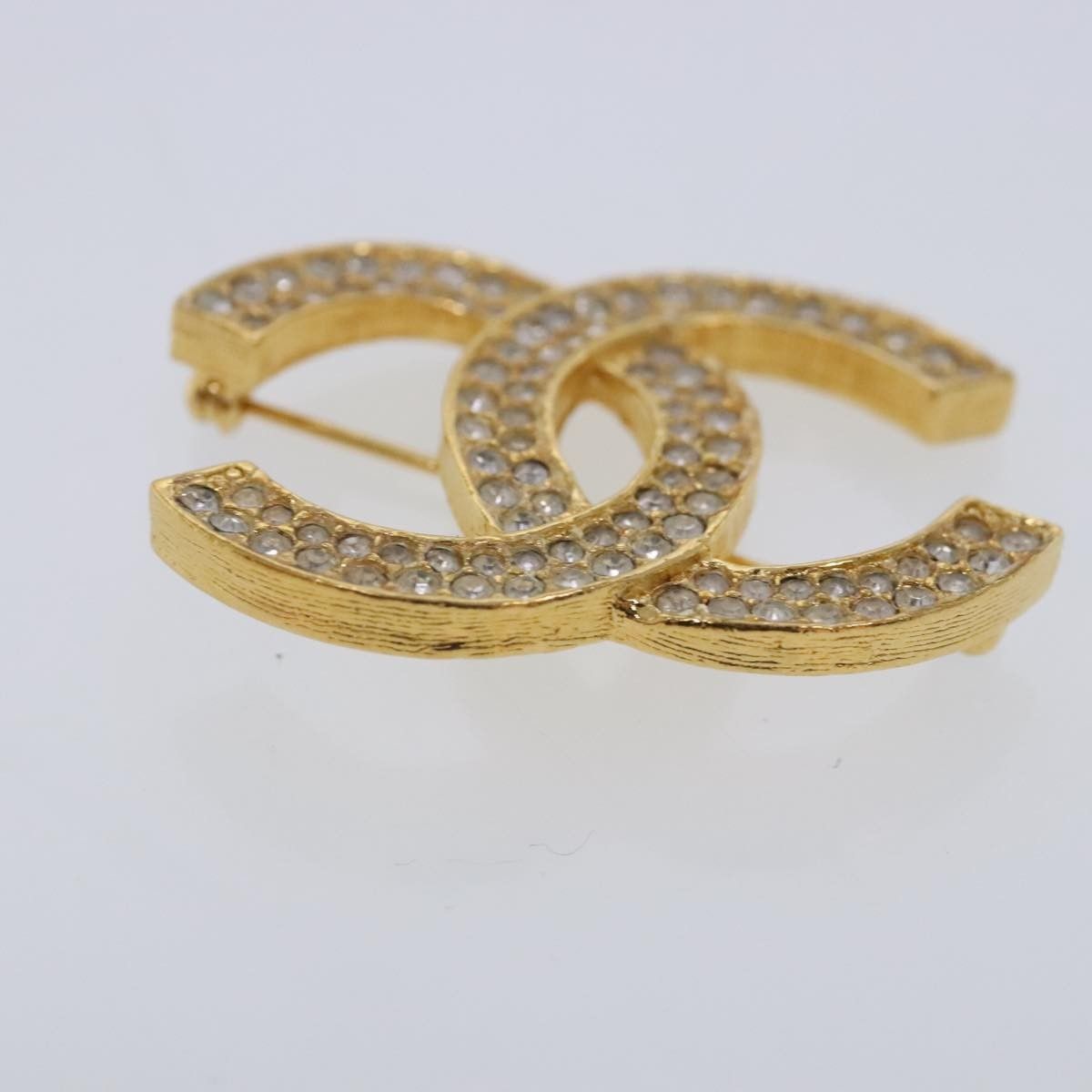Chanel Chanel CC Brooch Metal with Crystals Size ONE SIZE - 3 Thumbnail