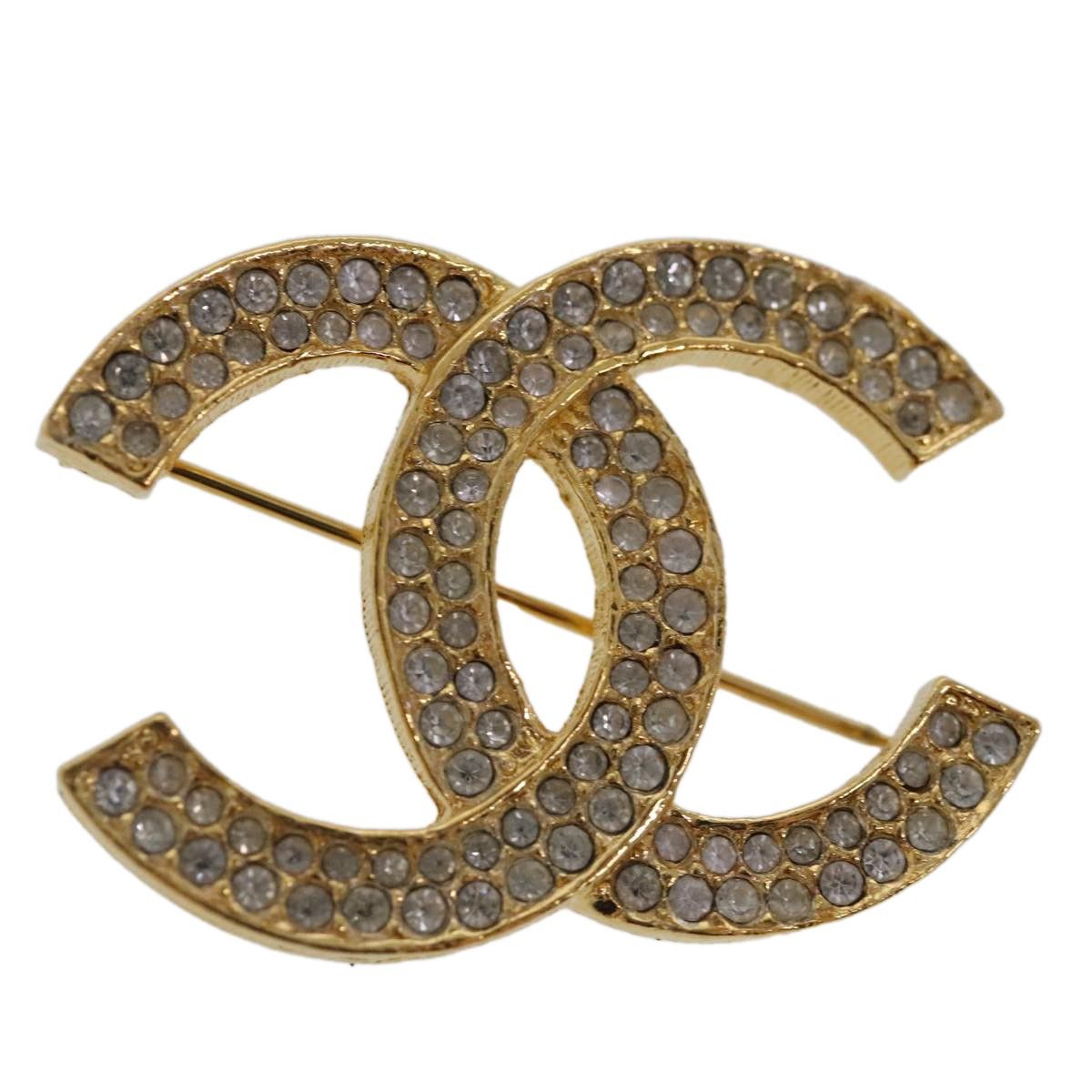 Chanel Chanel CC Brooch Metal with Crystals Size ONE SIZE - 9 Thumbnail