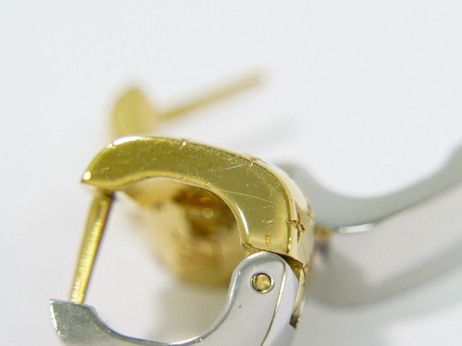 Louis Vuitton Louis Vuitton Bicolor Nanogram Hoop Earrings Metal Size ONE SIZE - 6 Thumbnail