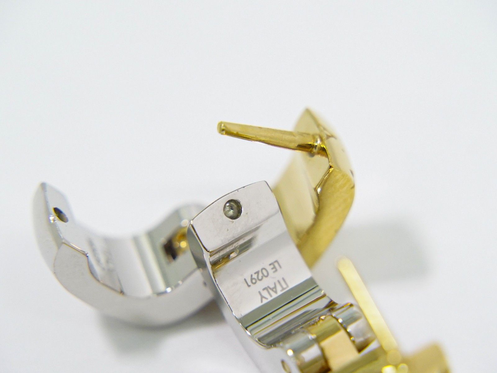 Louis Vuitton Louis Vuitton Bicolor Nanogram Hoop Earrings Metal Size ONE SIZE - 3 Thumbnail