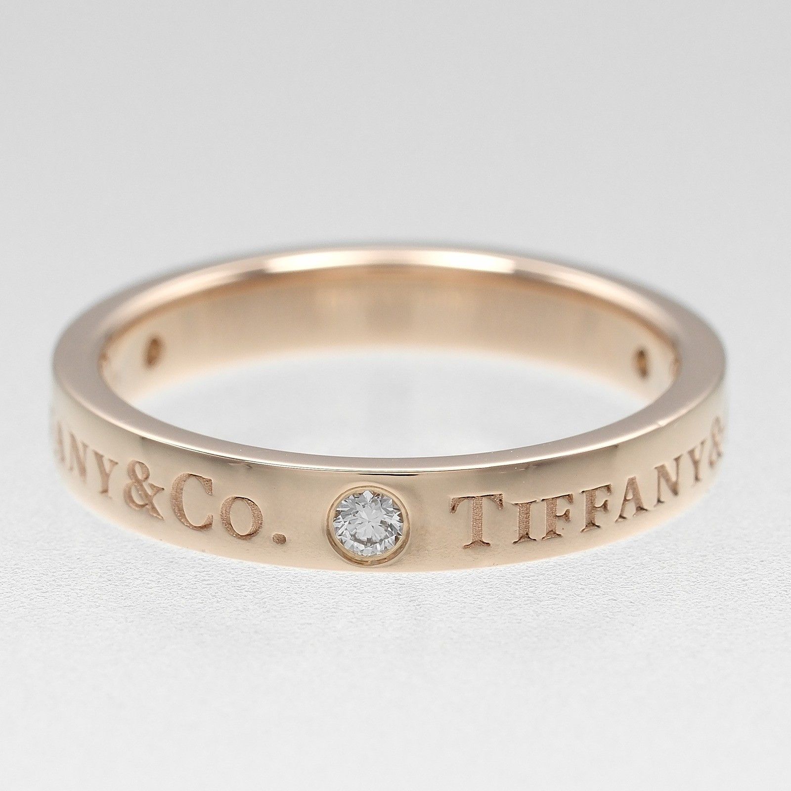 Tiffany & Co. Tiffany & Co. Flat Ring K18 Pink Gold / 3P Diamond Size ONE SIZE - 6 Thumbnail