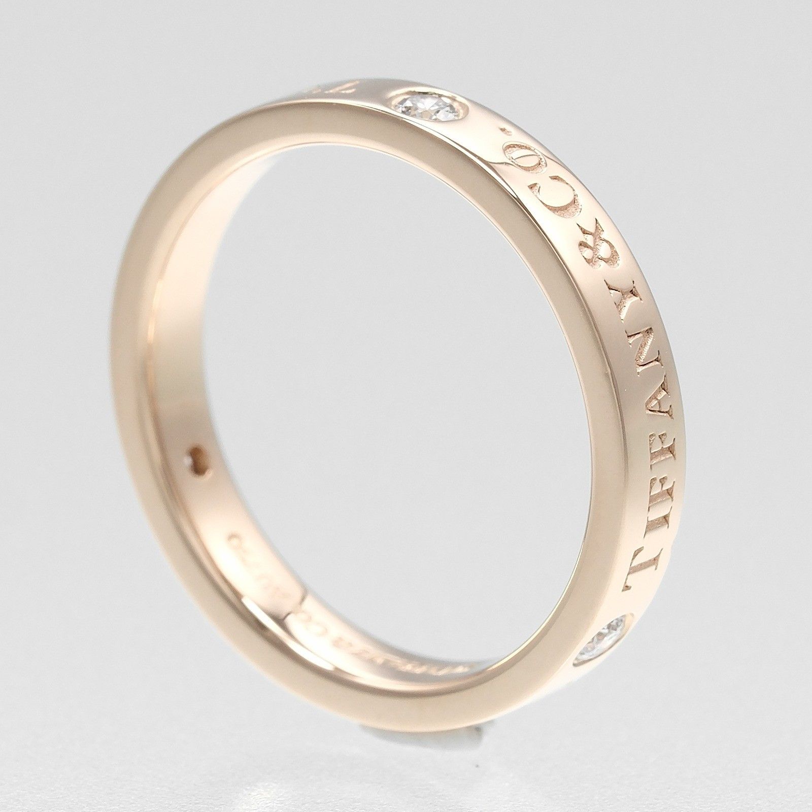 Tiffany & Co. Tiffany & Co. Flat Ring K18 Pink Gold / 3P Diamond Size ONE SIZE - 2 Thumbnail