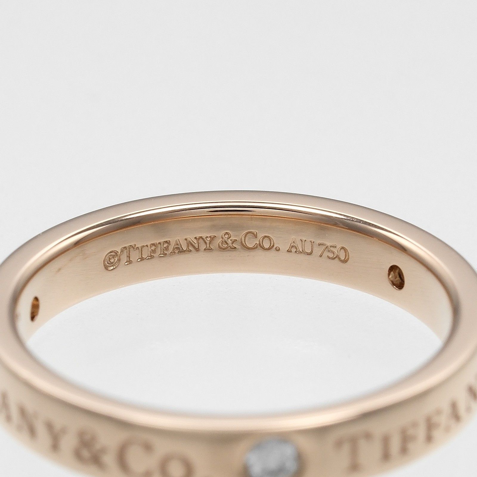 Tiffany & Co. Tiffany & Co. Flat Ring K18 Pink Gold / 3P Diamond Size ONE SIZE - 3 Thumbnail