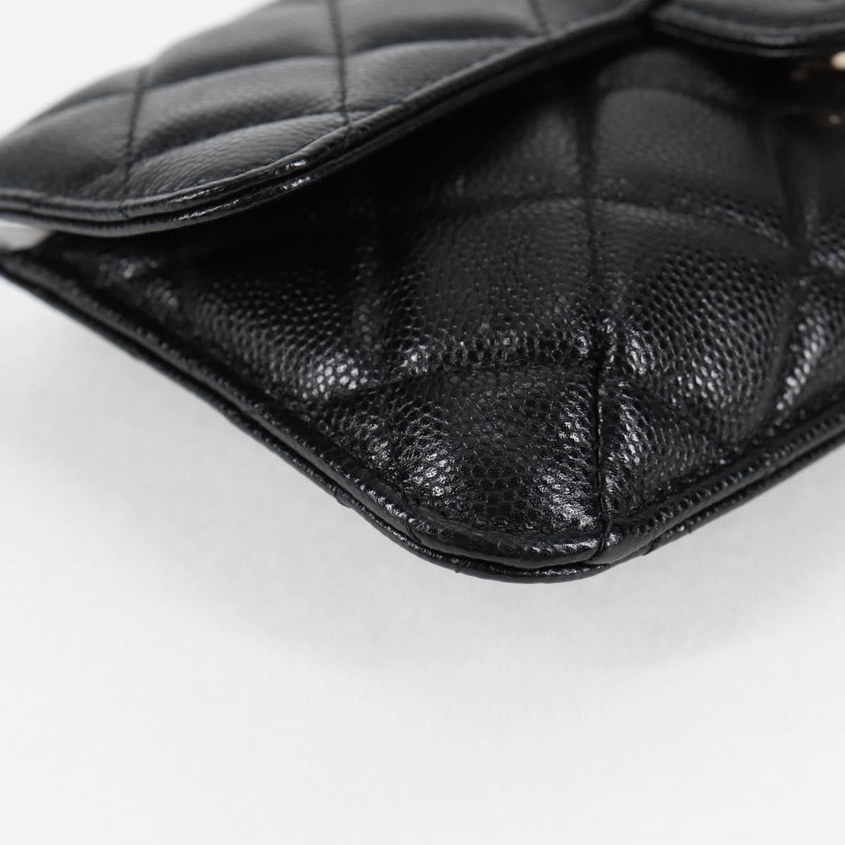 Chanel Chanel Foldable Tote Bag with Chain Quilted Caviar with Printed Nylon Size ONE SIZE - 9 Thumbnail