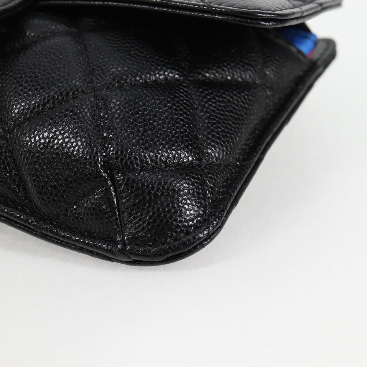 Chanel Chanel Foldable Tote Bag with Chain Quilted Caviar with Printed Nylon Size ONE SIZE - 10 Thumbnail