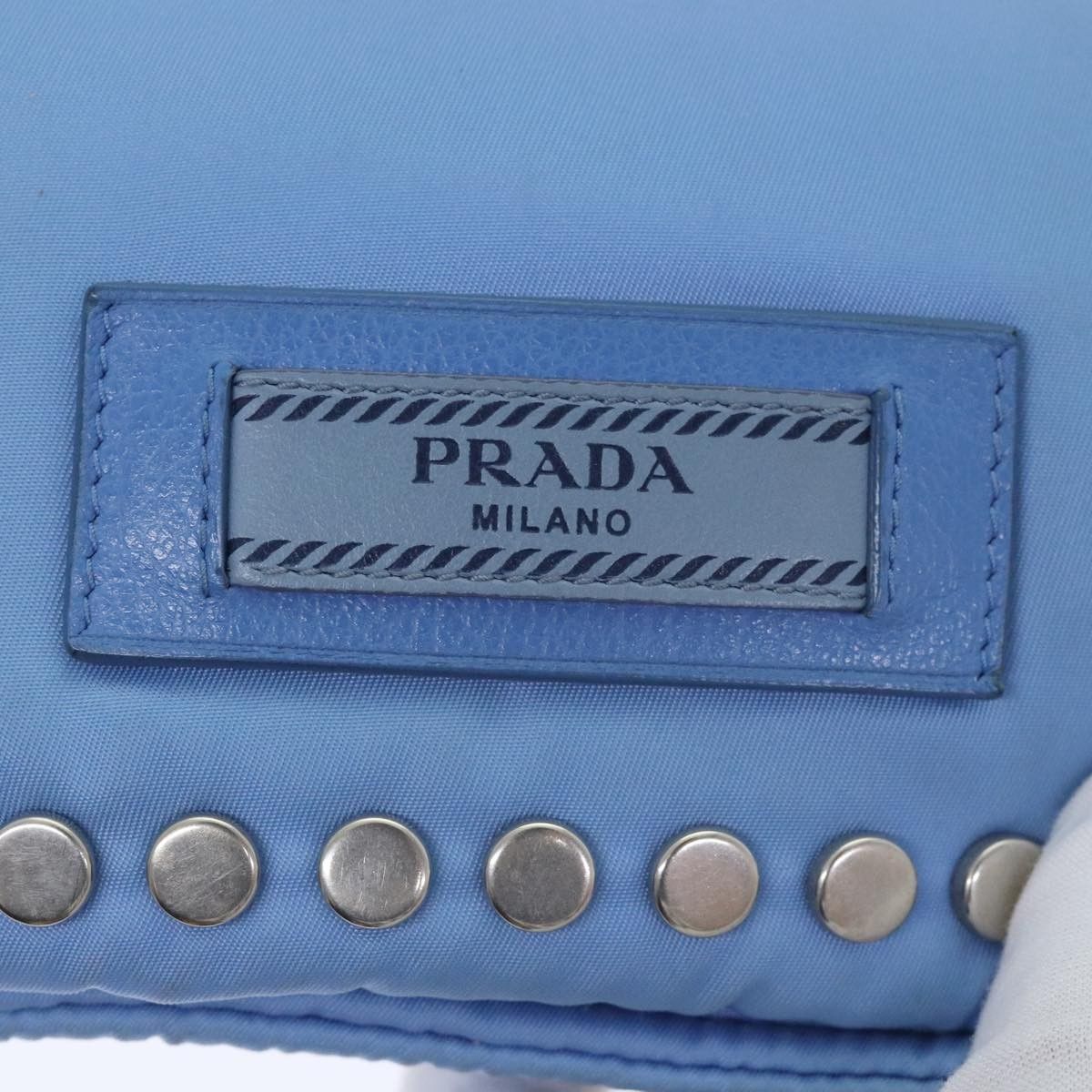 Prada Prada Etiquette Flap Bag Studded Tessuto Size ONE SIZE - 6 Thumbnail