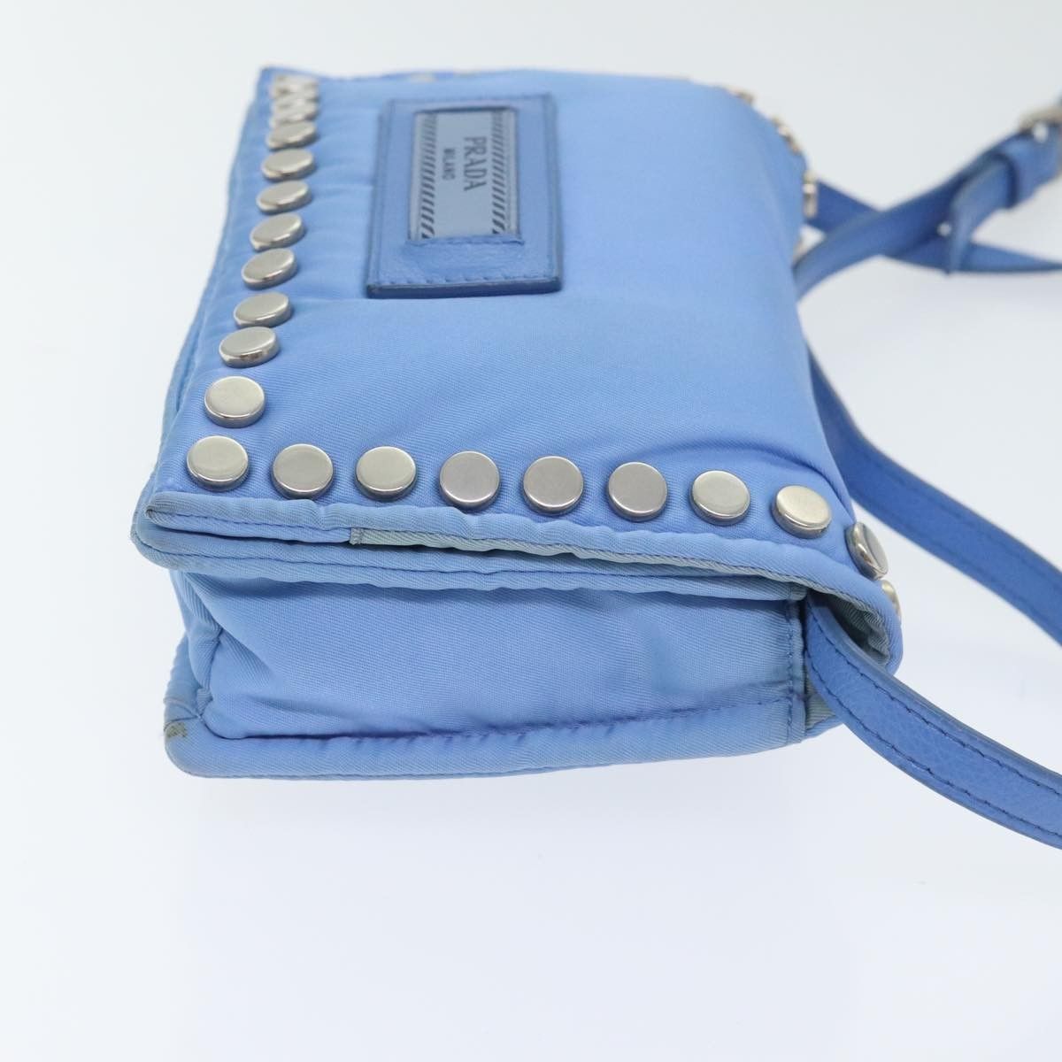 Prada Prada Etiquette Flap Bag Studded Tessuto Size ONE SIZE - 3 Thumbnail
