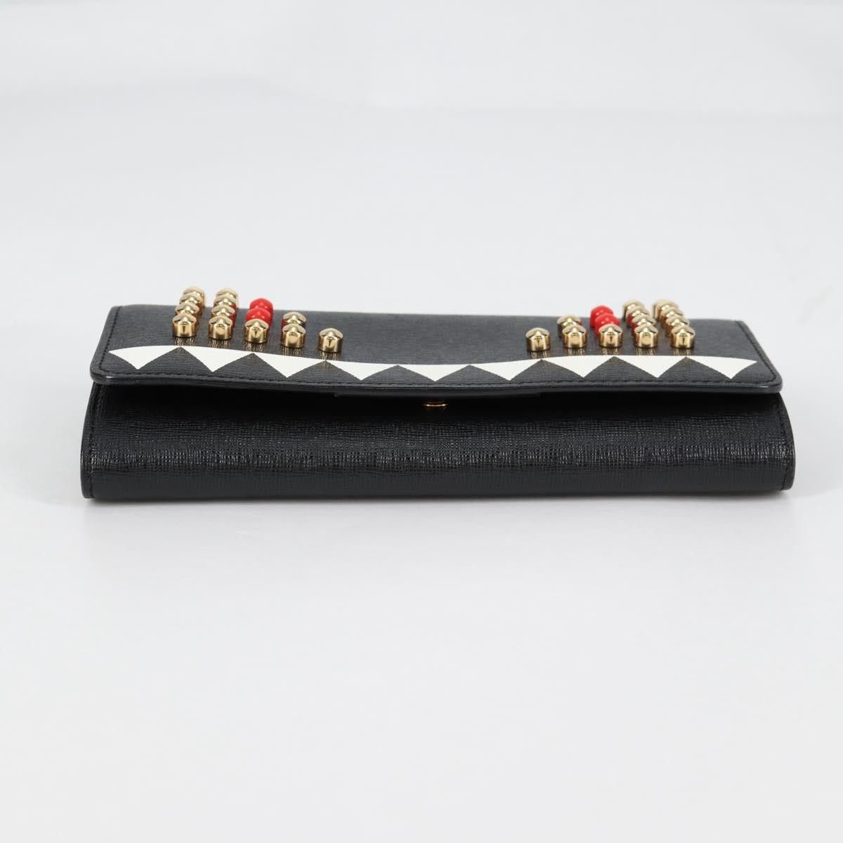 Fendi Fendi Monster Wallet on Chain Studded Leather Size ONE SIZE - 16 Thumbnail