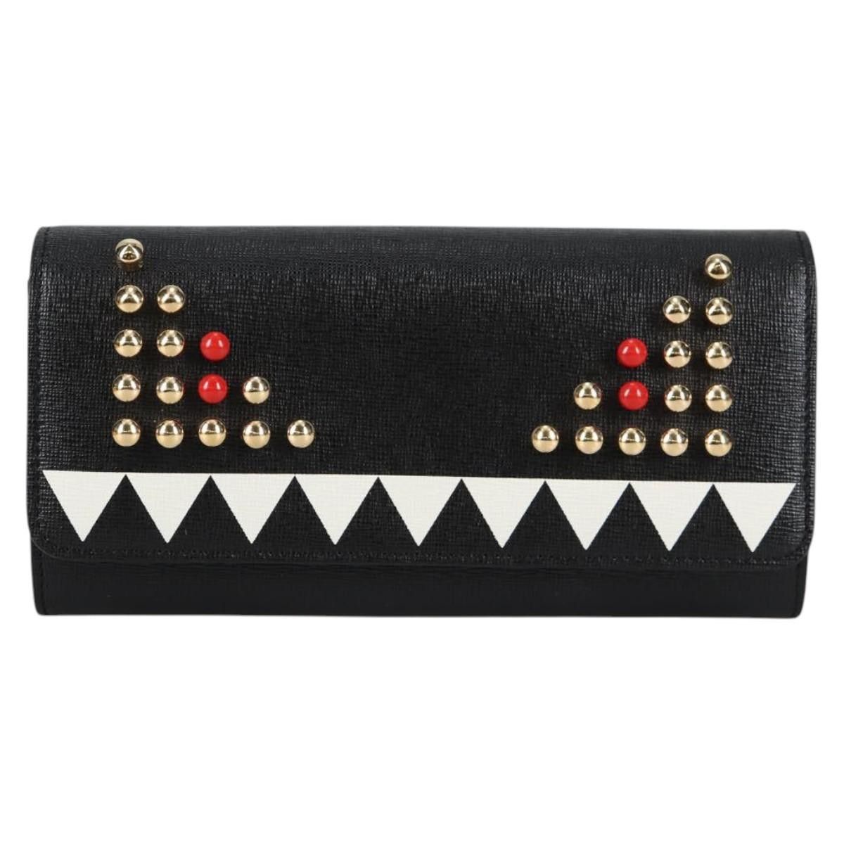 Fendi Fendi Monster Wallet on Chain Studded Leather Size ONE SIZE - 20 Thumbnail