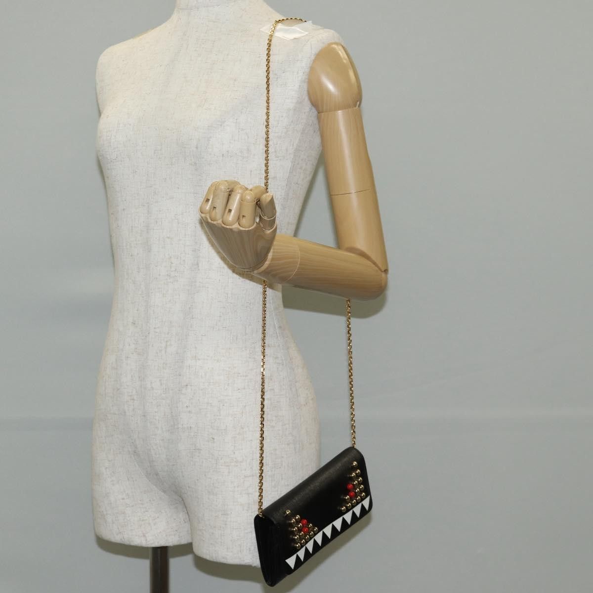 Fendi Fendi Monster Wallet on Chain Studded Leather Size ONE SIZE - 15 Thumbnail