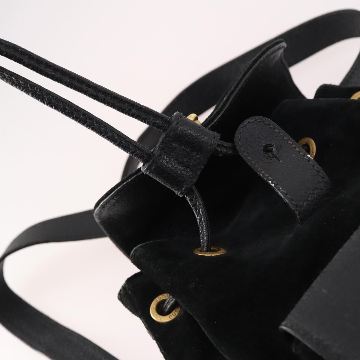 Gucci Gucci Vintage Bamboo Backpack Suede Size ONE SIZE - 18 Thumbnail