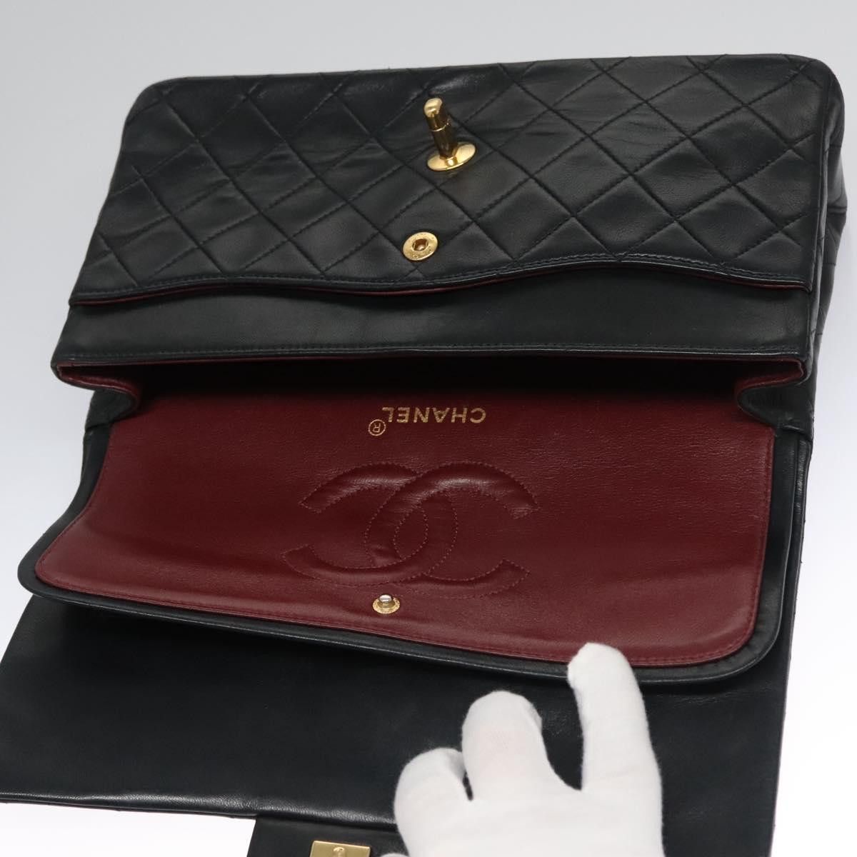 Chanel Chanel Vintage Classic Double Flap Bag Quilted Lambskin Size ONE SIZE - 20 Thumbnail