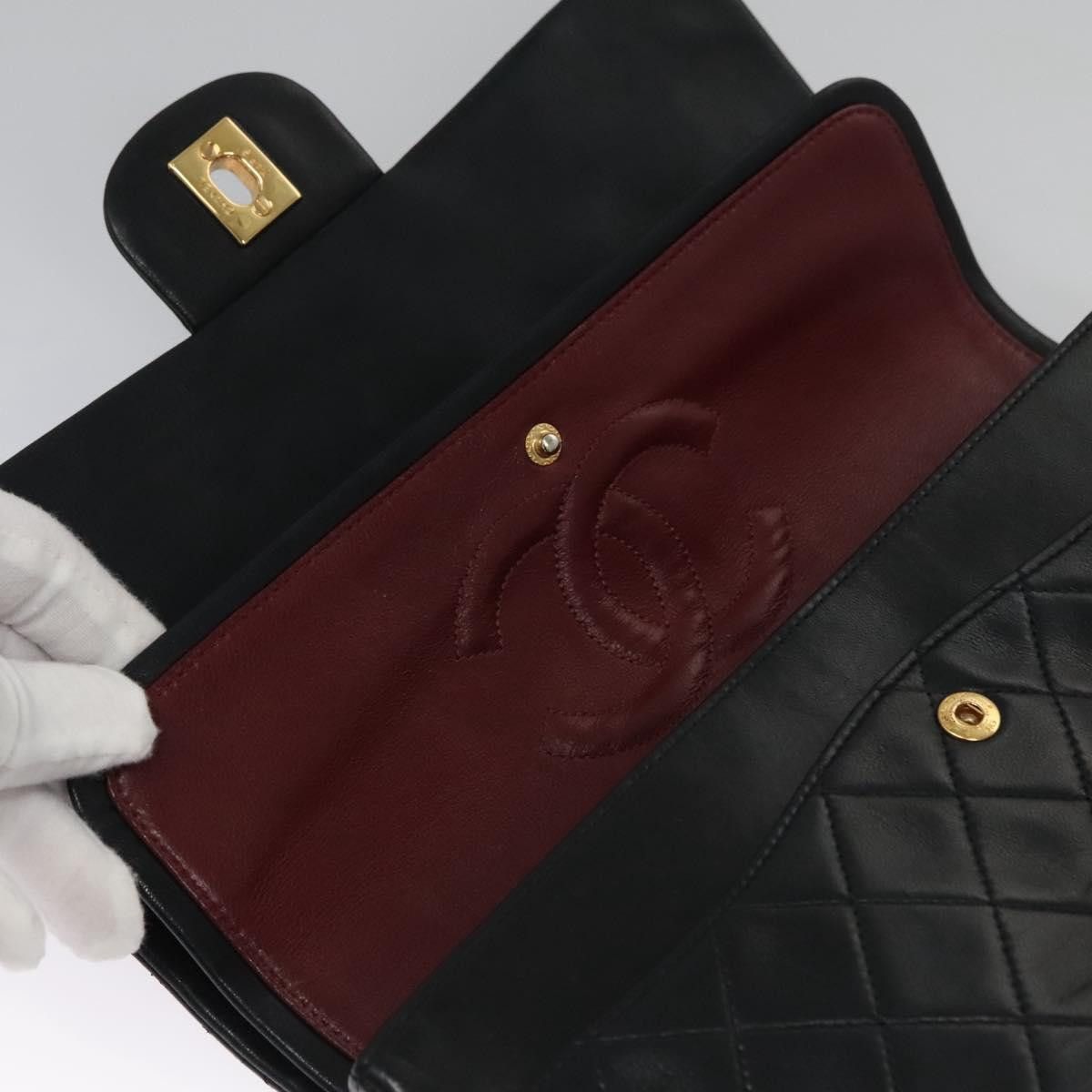 Chanel Chanel Vintage Classic Double Flap Bag Quilted Lambskin Size ONE SIZE - 21 Thumbnail