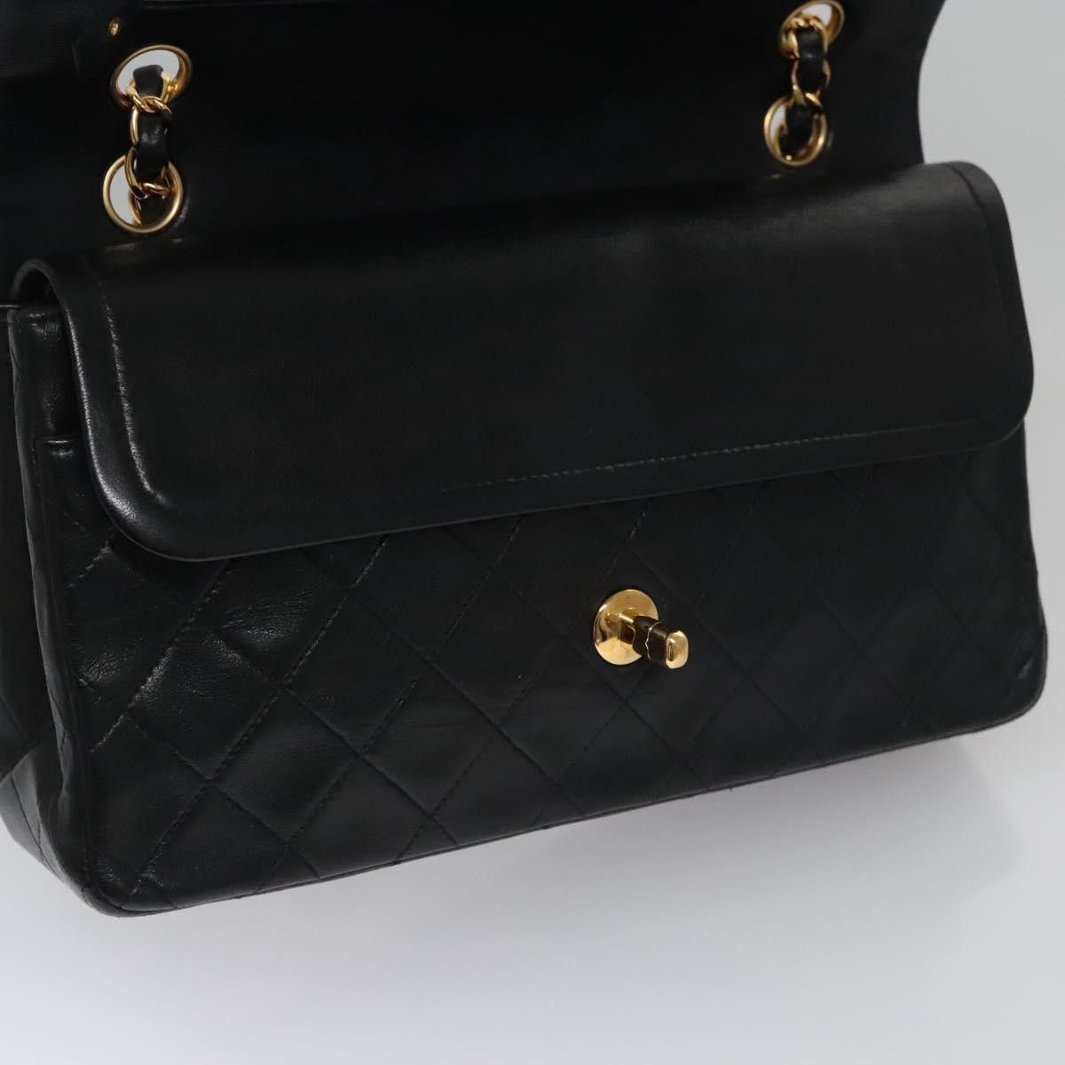 Chanel Chanel Vintage Classic Double Flap Bag Quilted Lambskin Size ONE SIZE - 17 Thumbnail