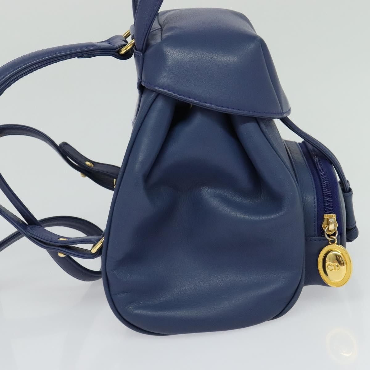 Dior Christian Dior Vintage Flap Backpack Leather Size ONE SIZE - 4 Thumbnail