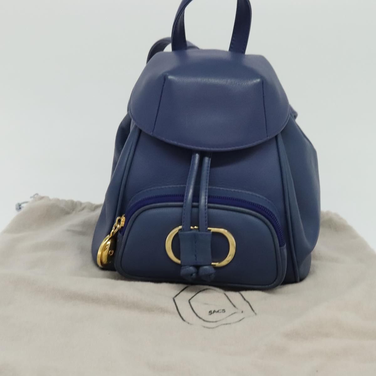 Dior Christian Dior Vintage Flap Backpack Leather Size ONE SIZE - 13 Thumbnail