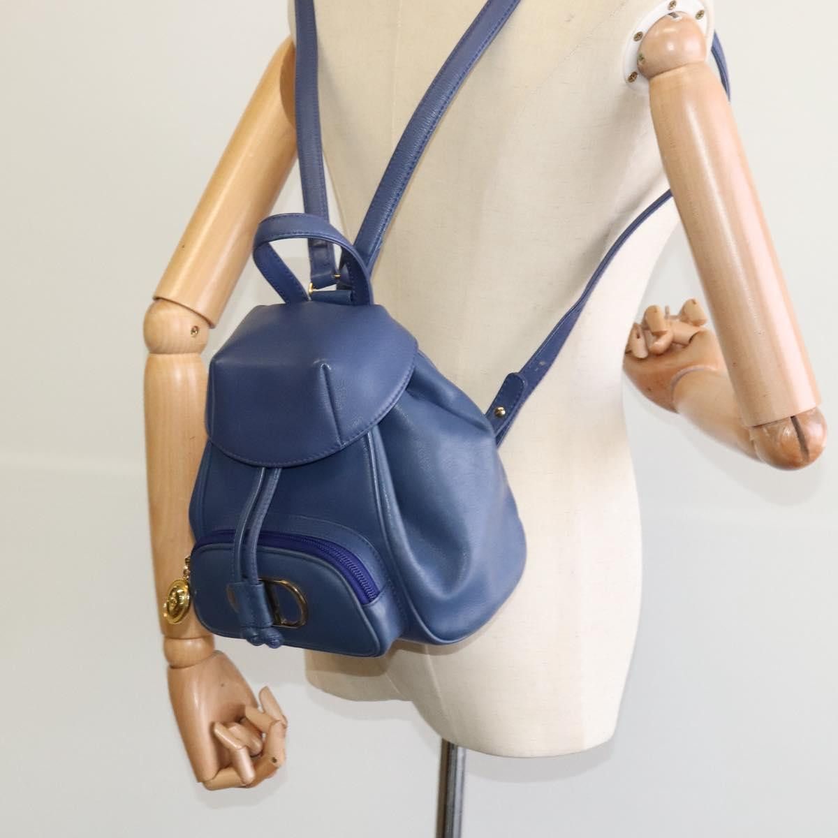 Dior Christian Dior Vintage Flap Backpack Leather Size ONE SIZE - 14 Thumbnail