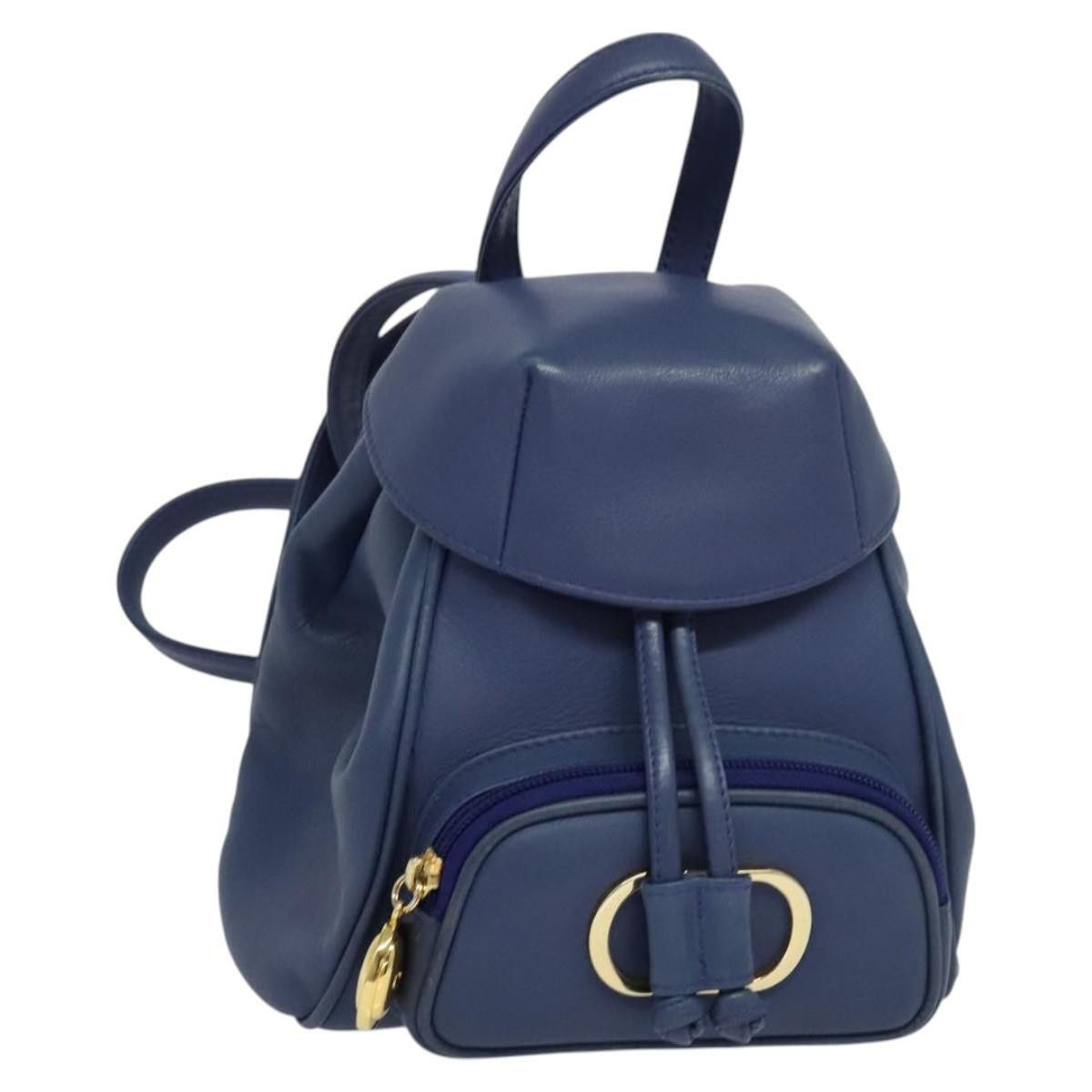 Dior Christian Dior Vintage Flap Backpack Leather Size ONE SIZE - 19 Thumbnail