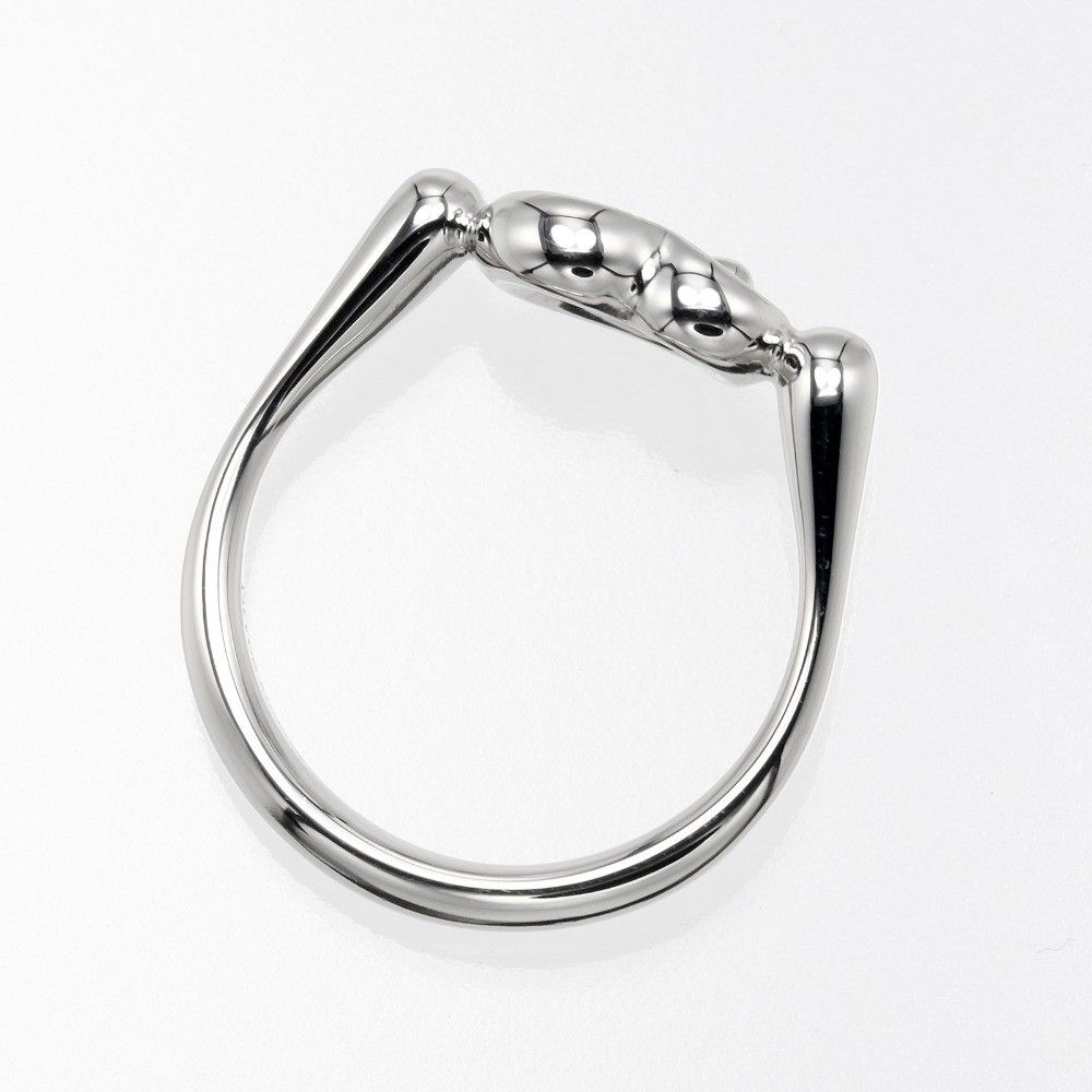 Tiffany & Co. Tiffany & Co. Elsa Peretti Open Heart Ring Platinum with Diamonds Size ONE SIZE - 6 Thumbnail