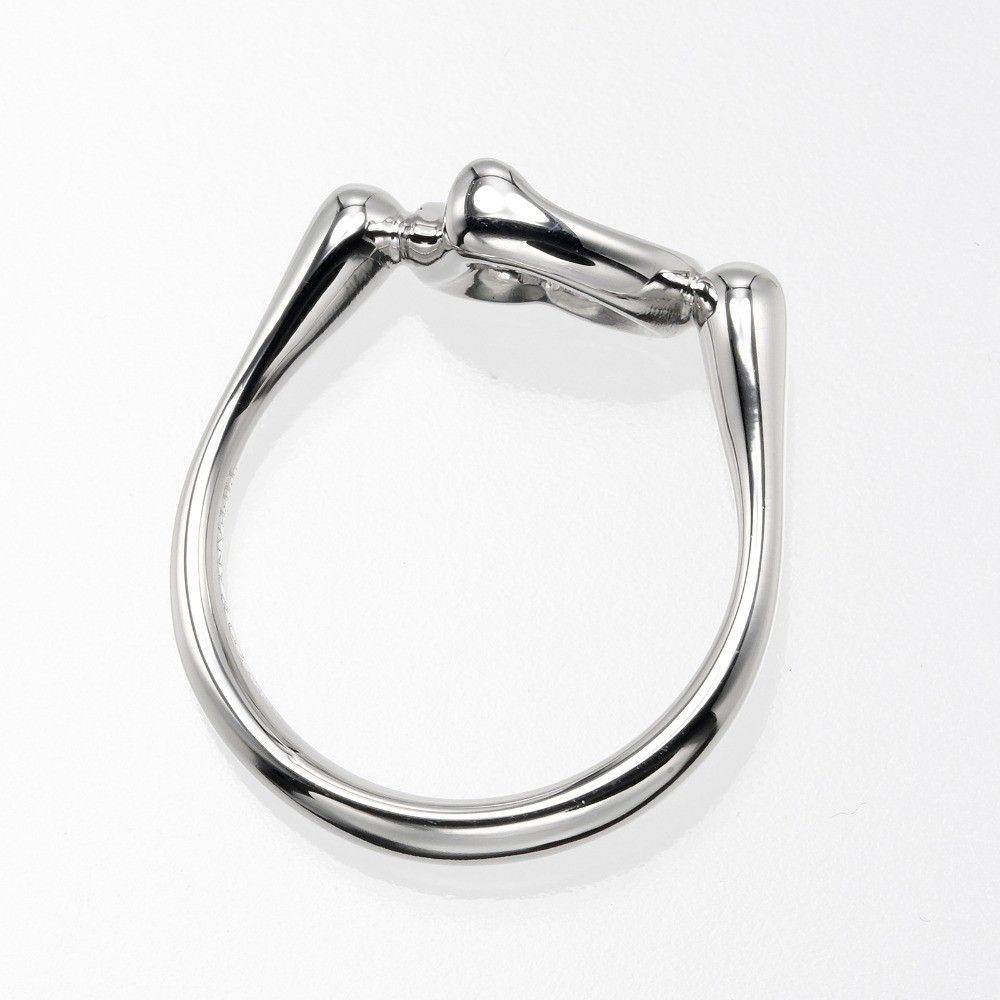 Tiffany & Co. Tiffany & Co. Elsa Peretti Open Heart Ring Platinum with Diamonds Size ONE SIZE - 7 Thumbnail