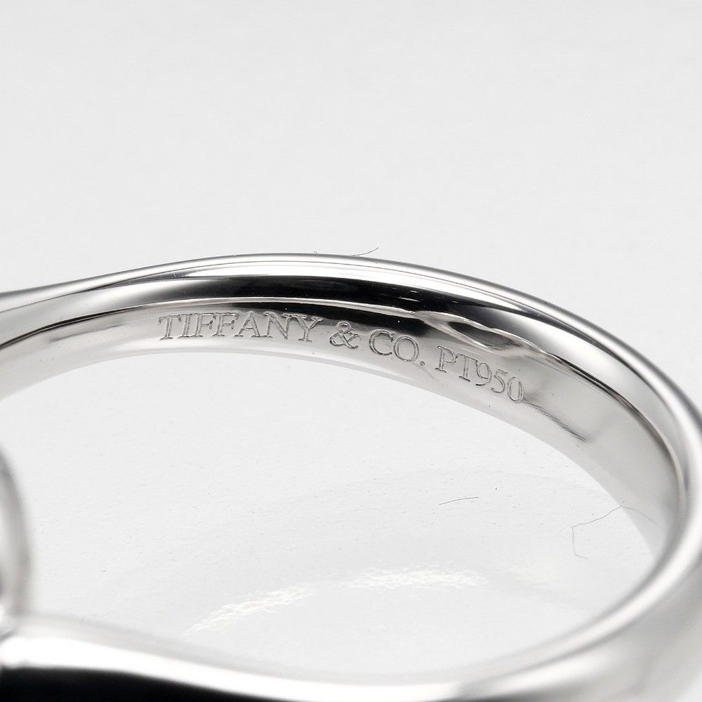 Tiffany & Co. Tiffany & Co. Elsa Peretti Open Heart Ring Platinum with Diamonds Size ONE SIZE - 3 Thumbnail