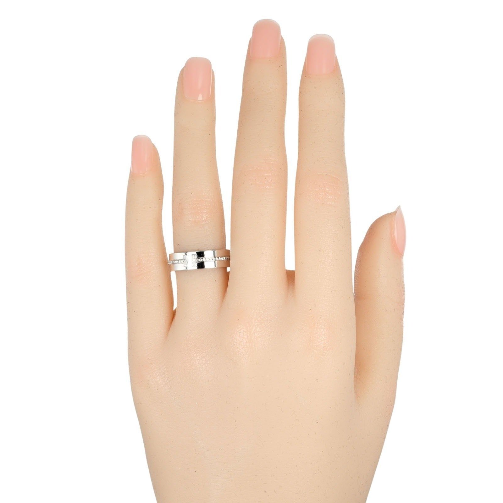 Tiffany & Co. Tiffany & Co. Tiffany T Ring 18K White Gold and Diamonds Size ONE SIZE - 10 Thumbnail