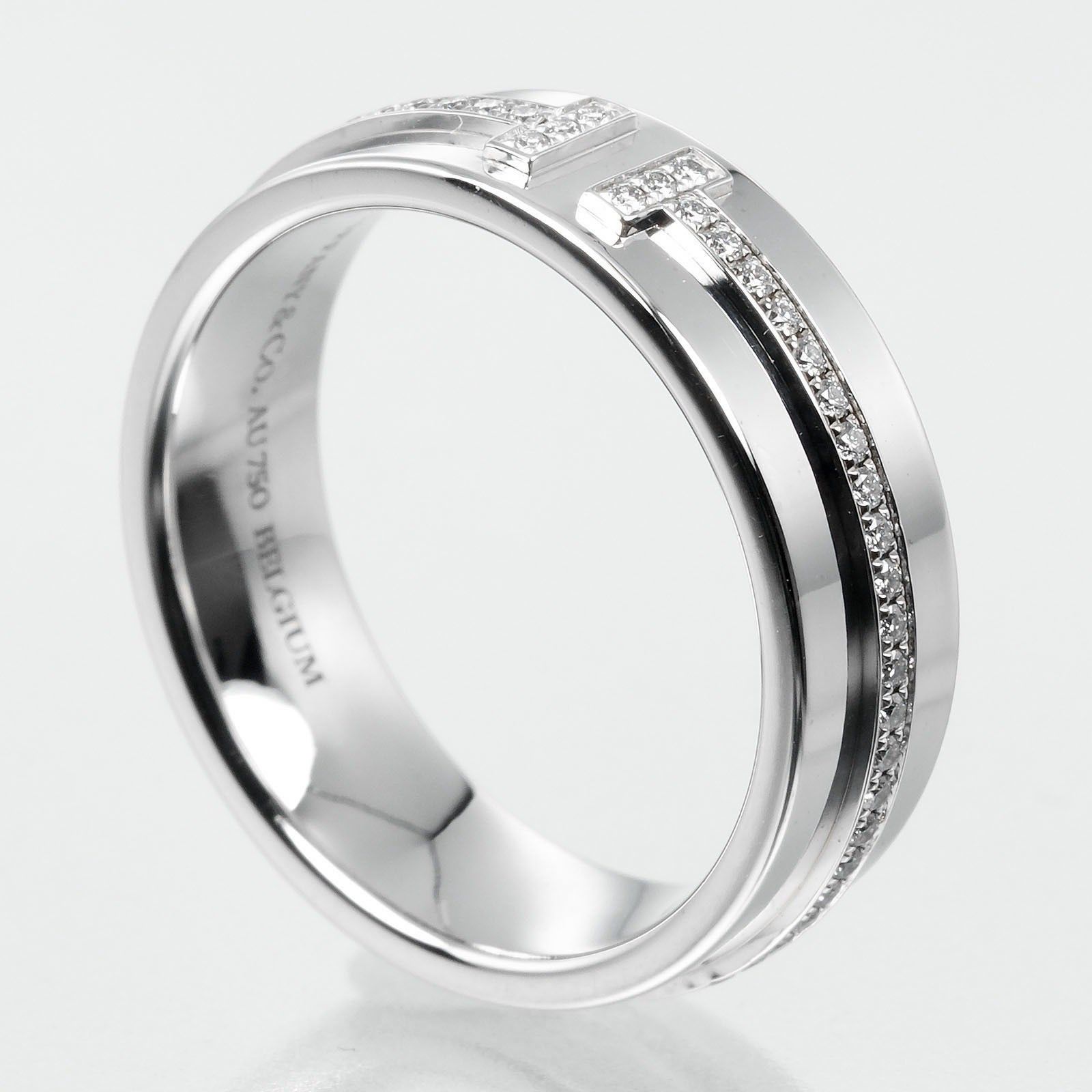 Tiffany & Co. Tiffany & Co. Tiffany T Ring 18K White Gold and Diamonds Size ONE SIZE - 2 Thumbnail