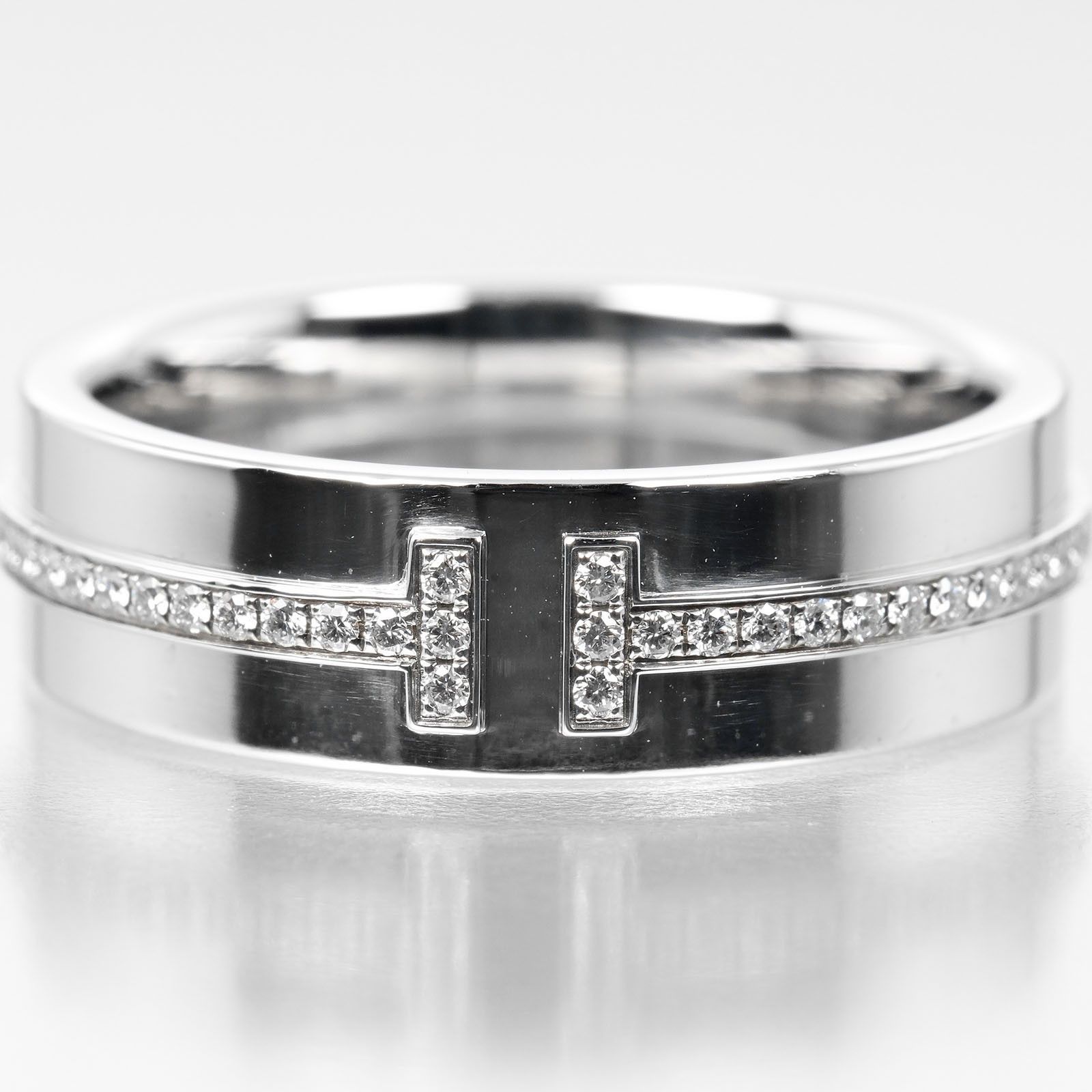 Tiffany & Co. Tiffany & Co. Tiffany T Ring 18K White Gold and Diamonds Size ONE SIZE - 4 Thumbnail