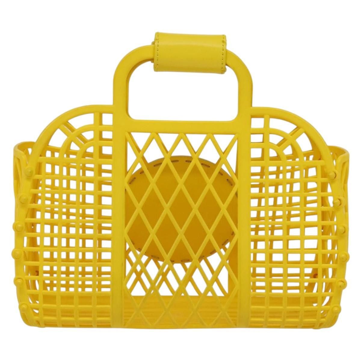 Fendi Fendi FF Logo Stamp Basket Tote PVC Size ONE SIZE - 2 Thumbnail