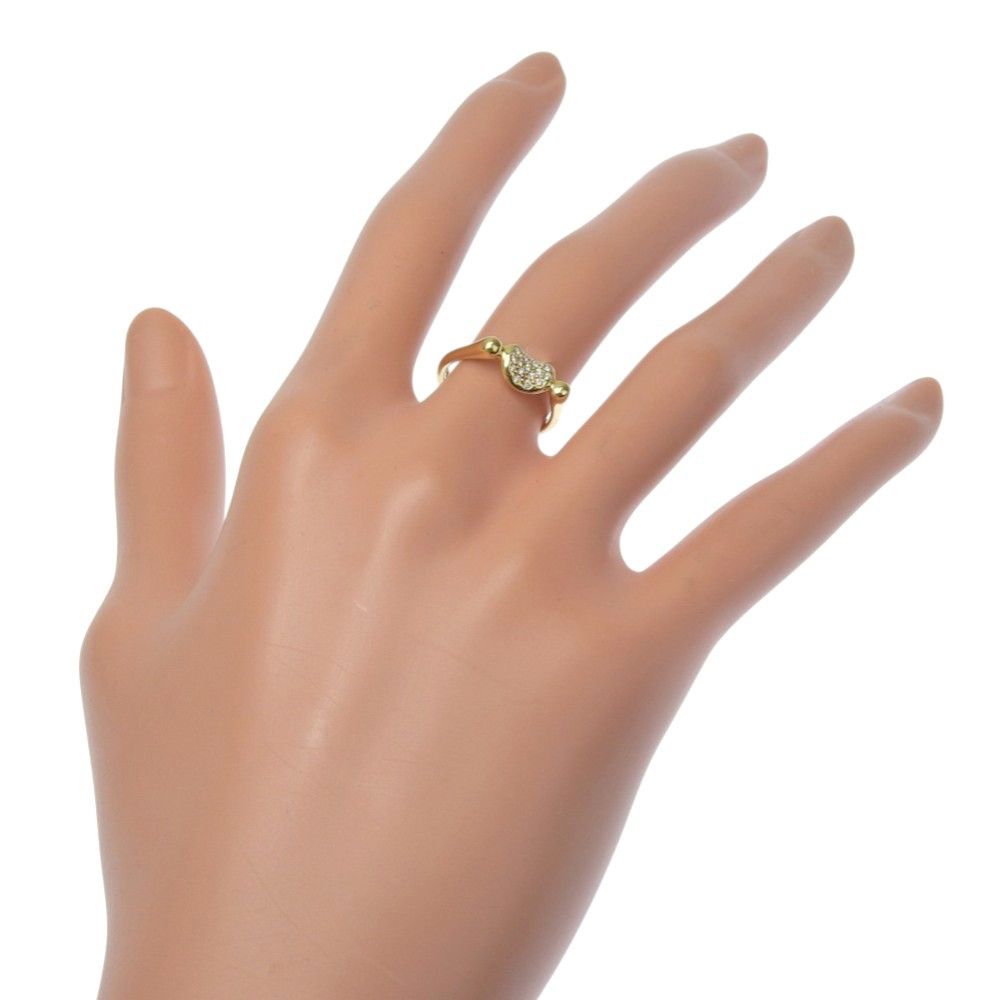 Tiffany & Co. Tiffany & Co. Elsa Peretti Bean Ring 18K Yellow Gold with Diamonds Size ONE SIZE - 7 Thumbnail