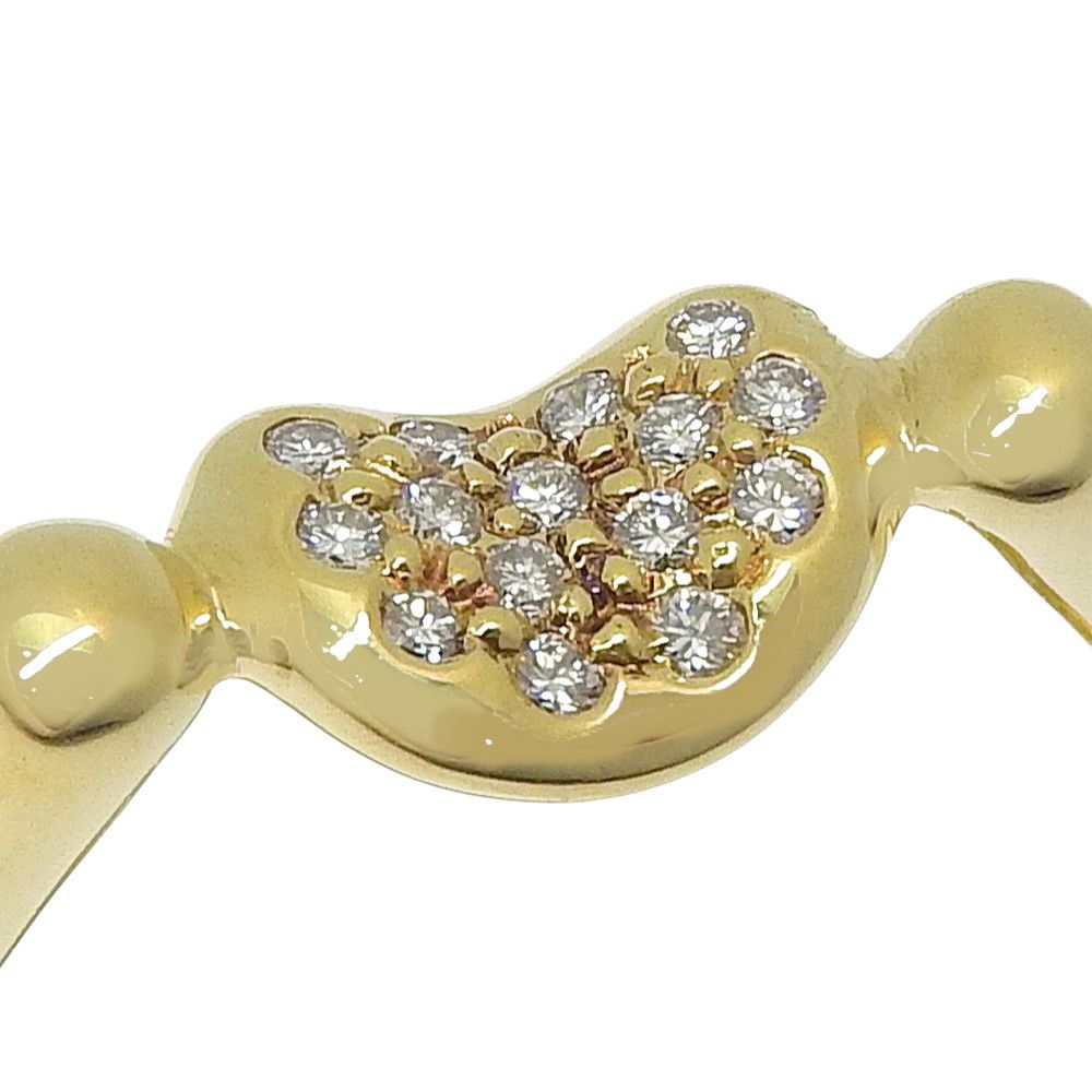 Tiffany & Co. Tiffany & Co. Elsa Peretti Bean Ring 18K Yellow Gold with Diamonds Size ONE SIZE - 3 Thumbnail