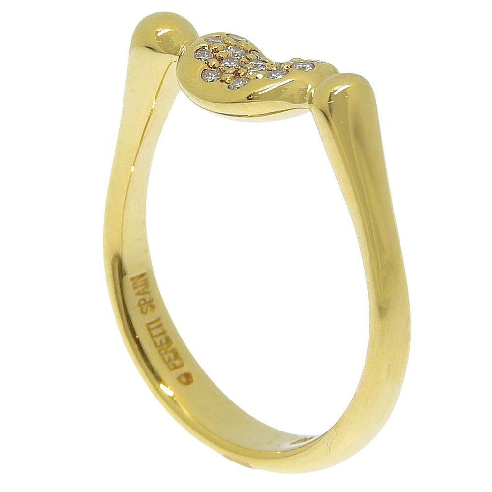 Tiffany & Co. Tiffany & Co. Elsa Peretti Bean Ring 18K Yellow Gold with Diamonds Size ONE SIZE - 2 Thumbnail