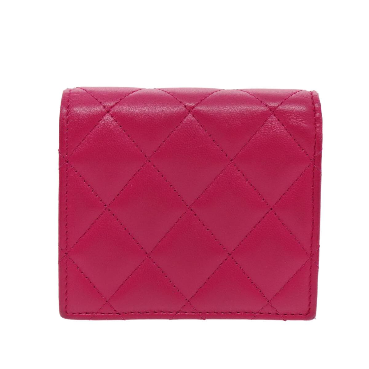 Chanel Chanel Textured CC Bifold Wallet Quilted Caviar Size ONE SIZE - 2 Thumbnail