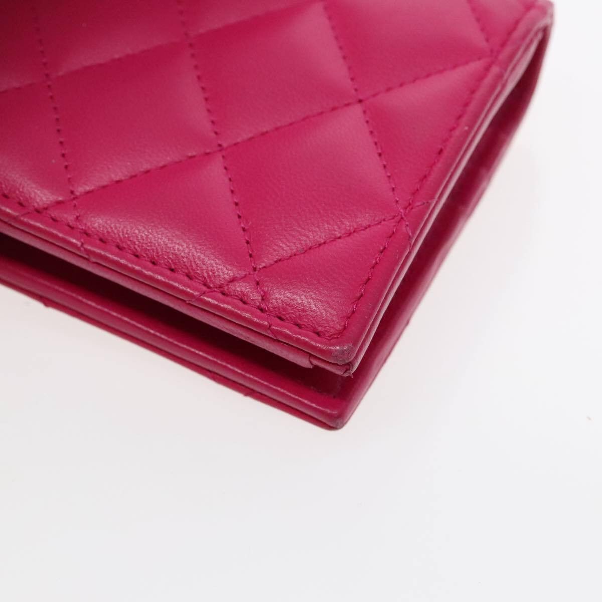 Chanel Chanel Textured CC Bifold Wallet Quilted Caviar Size ONE SIZE - 10 Thumbnail
