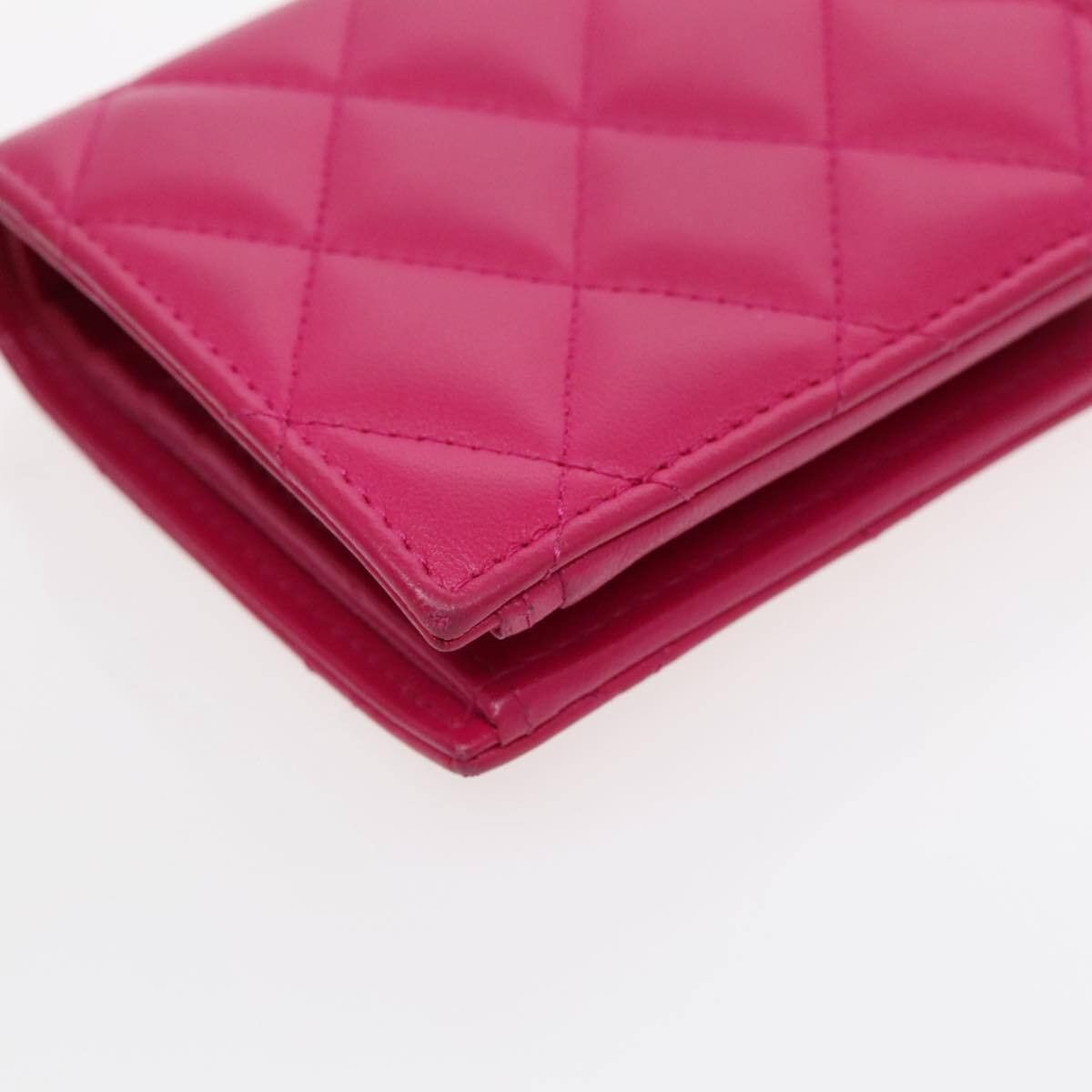 Chanel Chanel Textured CC Bifold Wallet Quilted Caviar Size ONE SIZE - 11 Thumbnail