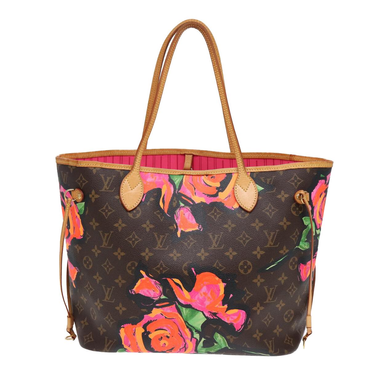 Louis Vuitton Louis Vuitton Neverfull Tote Limited Edition Monogram Roses Size ONE SIZE - 2 Thumbnail