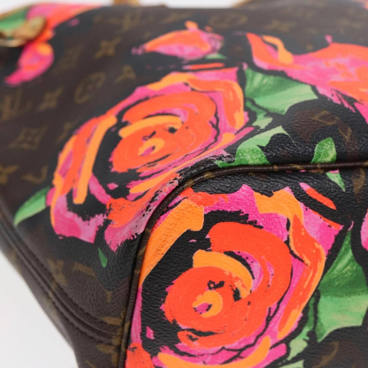 Louis Vuitton Louis Vuitton Neverfull Tote Limited Edition Monogram Roses Size ONE SIZE - 11 Thumbnail