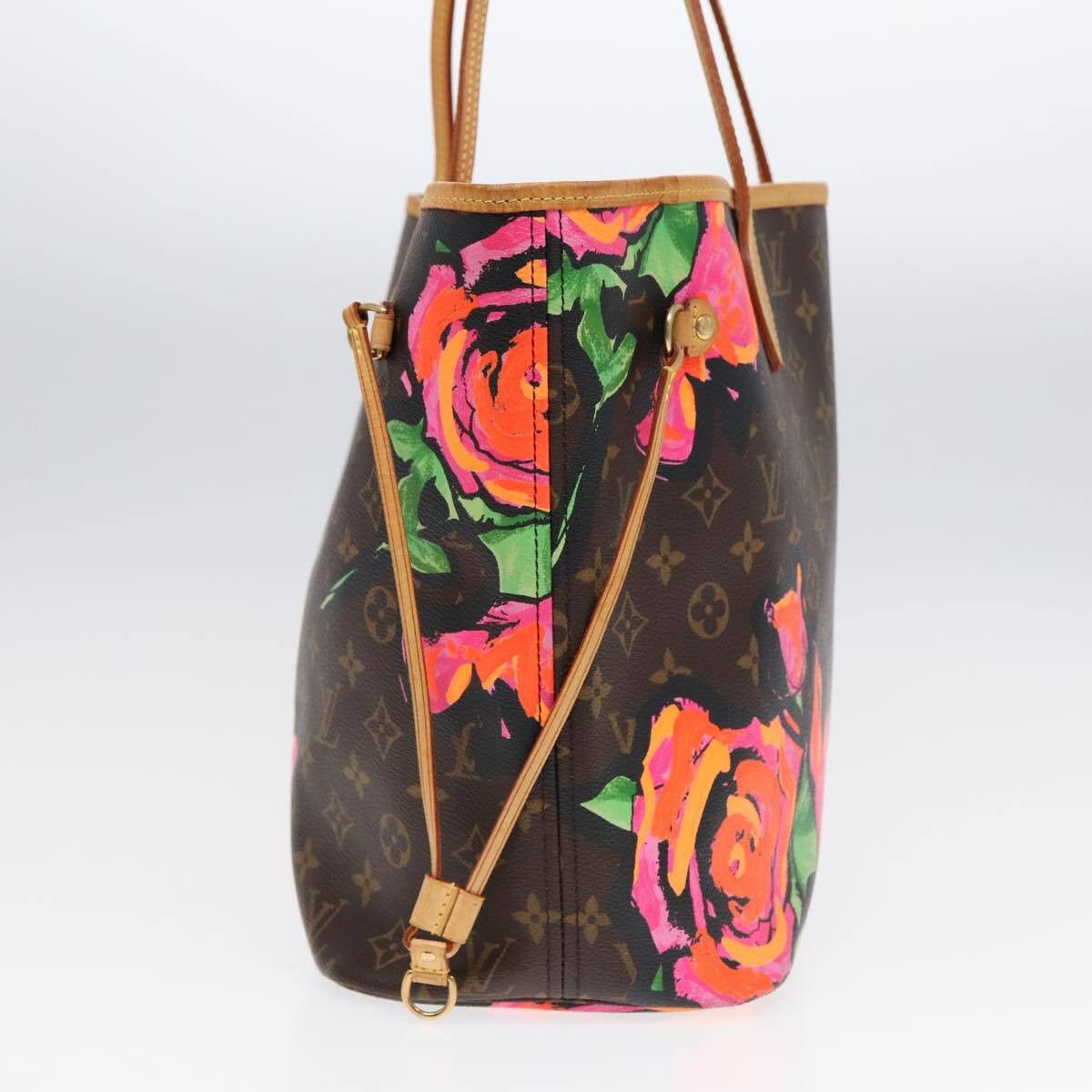 Louis Vuitton Louis Vuitton Neverfull Tote Limited Edition Monogram Roses Size ONE SIZE - 3 Thumbnail
