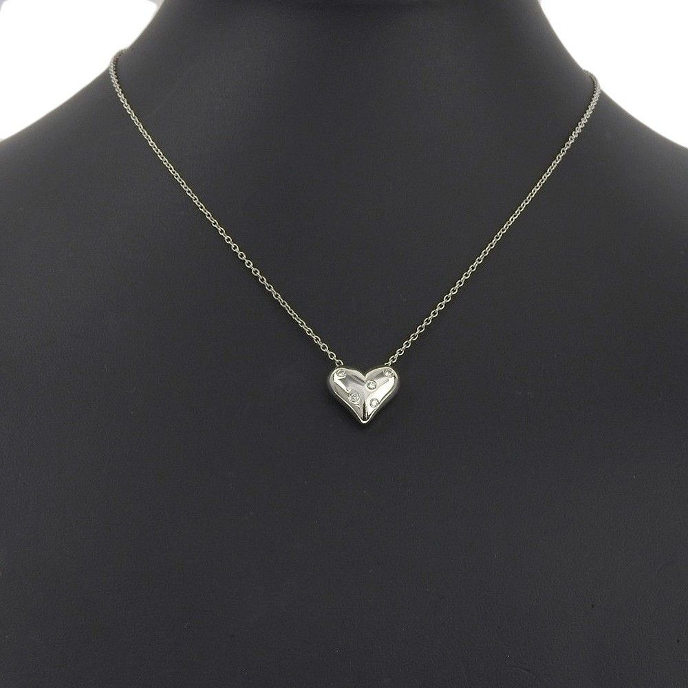 Tiffany & Co. Tiffany & Co. Dots heart Necklace Platinum with diamonds Size ONE SIZE - 6 Thumbnail