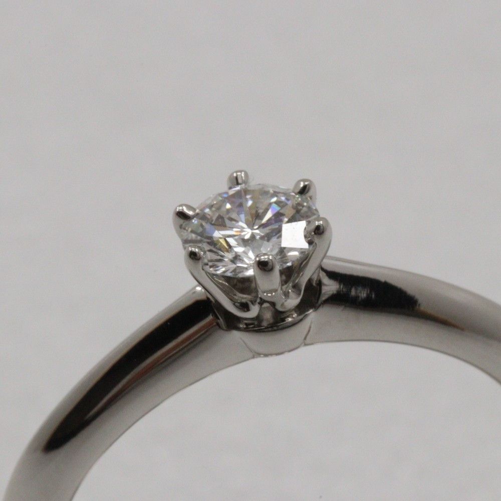 Tiffany & Co. Tiffany & Co. Tiffany Setting Solitaire Ring Platinum with RBC Diamond Size ONE SIZE - 4 Thumbnail